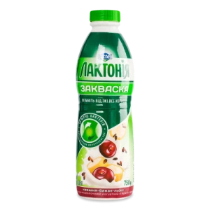 Закваска Лактонія 750г 1.5% вишня банан льон петрушка