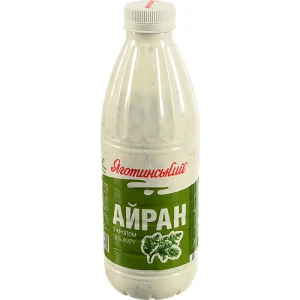 Айран Яготнське 850г 1.8 з кропом пляшка