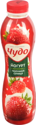 Йогурт питний Чудо 2.5% Полуниця-Суниця 520г