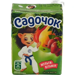 Сік Садочок 0.2л мультивітамін