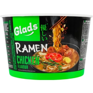 Локшина Glads Рамен соусом зі смаком курки 105г, чаша