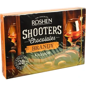 Цукерки шоколадні Brandy-liquor Shooters Roshen к/у 150г