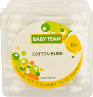 Палички ватні з обмежувачем BABY TEAM. 56 шт. Арт. 0010