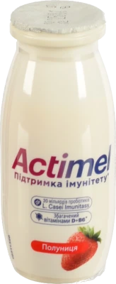 Напій Актімель 100мл 1.4% полуниця