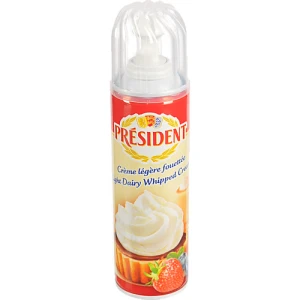 Вершки President збиті аерозоль 20% 250 г