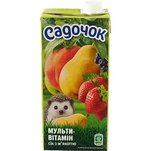 Сік з м'якоттю стерилізований Мультивітамін Садочок 0.95л