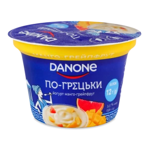 Йогурт Данон 150г 3.5% манго грейпфрут грецький ст