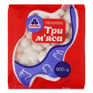 Пельмені Рудь 800г три м'яса