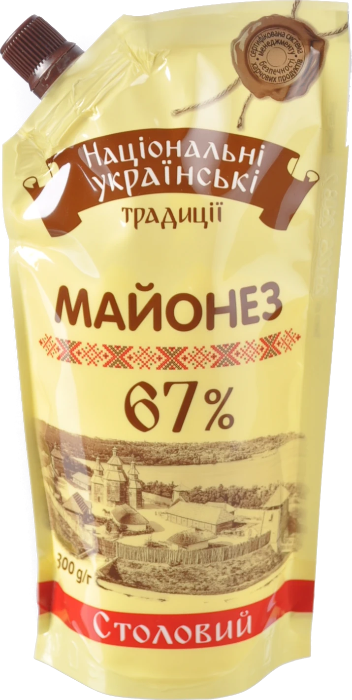 Майонез 67% Столовий Національні українські традиції 300г