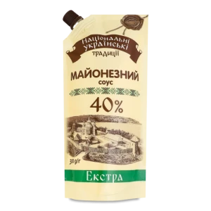 Соус майонезний 40% Екстра Національні українські традиції д/п 300г