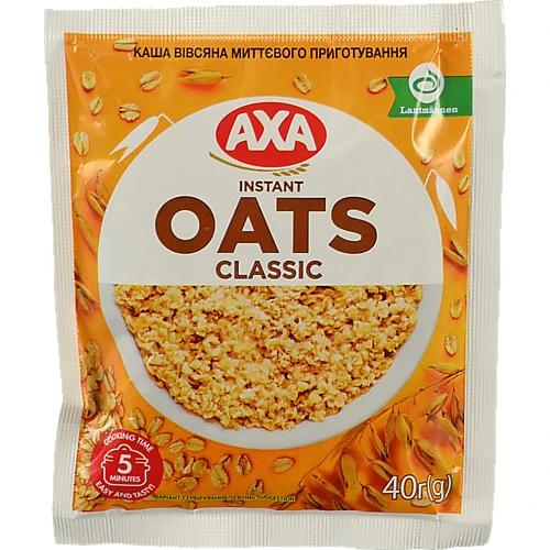 Каша вівсяна миттєвого приготування АХА Classic 40г