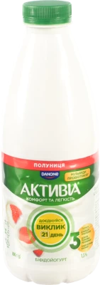 Активіа Біфідойогурт 1.5% Полуниця 800г
