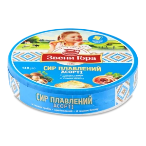 Сир плавлений Звенигора Асорті 140г