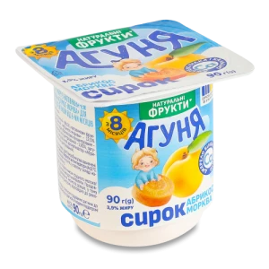 Сирок Агуня 90г 3.9% Абрикос-Морква