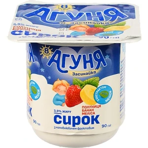 Сирок Агуня 90г 3.9% Полуниця Банан Меліса