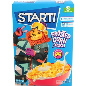 Пластівці кукурудзяні глазуровані Frosted Start! к/у 280г