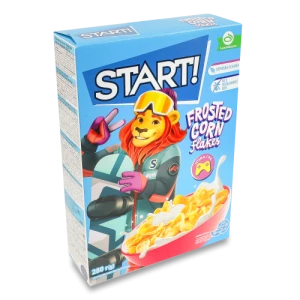 Пластівці кукурудзяні глазуровані Frosted Start! к/у 280г