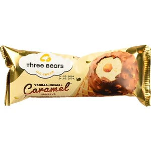 Морозиво Три ведмеді Ваніль-Крем&Карамель 70г