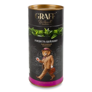 Чай Graff 80г гордість цейлону чорний тубус