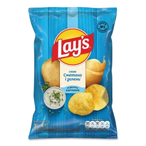 Чипси картопляні Lay's Сметана та Зелень 60г