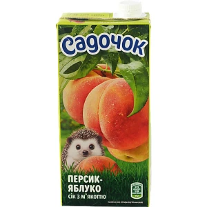 Сік Садочок Персиково-Яблучний з м'якоттю 0.95л