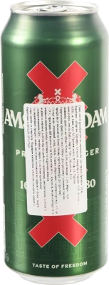 Пиво Amsterdam Premium Lager, банка металева {CAN}, 5,0%, 0,5 л