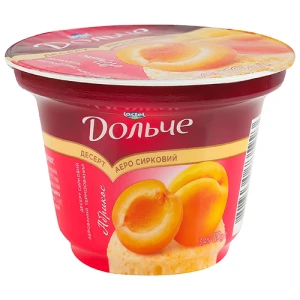 Десерт Дольче 110г 3.4% сир. аерований абрикос ст.