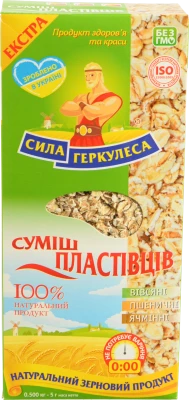 Суміш Сила Геркулеса 500г 3 злаку картон