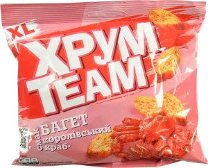 Сухарики ХрумTeam 90г королівський краб багет