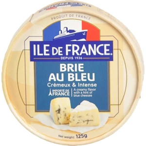 Сир м'який Brie au bleu Ile de France к/у 125г