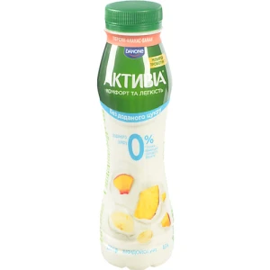 Біфідойогурт Активія 250г 0.5% персик ананас банан