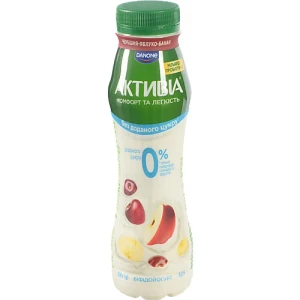 Біфідойогурт Активія 250г 0.5% черешня яблуко бана