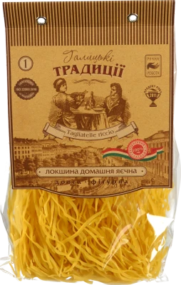 Локшина Галицькі традиції 250г домашня яєчна фігурна