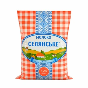 Молоко Селянське 900мл 3.2% т.ф