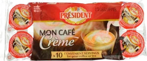 Вершки Президент 10г 10% 10шт