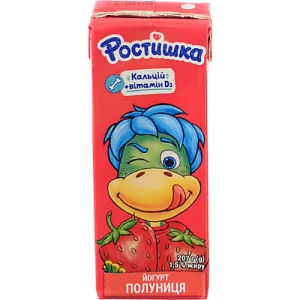 Йогурт питний Ростишка Полуниця 207г 1,5%