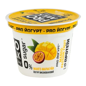 Йогурт Pro Milk 200г 9.4% манго маракуйя високобіл