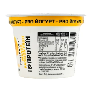 Йогурт Pro Milk 200г 9.4% манго маракуйя високобіл