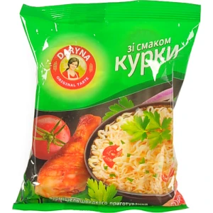 Вермішель швидкого приготування Daryna зі смаком курки 50г