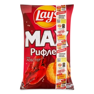 Чипси картопляні Лобстер Рифлені Max Lay's м/у 95г