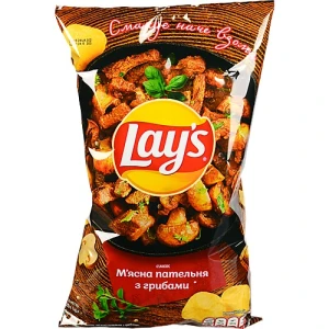 Чипси Lay's «М'ясна пательня з грибами» 120г