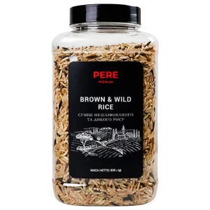 Суміш рису нешліфованого та дикого Pere п/б 800г