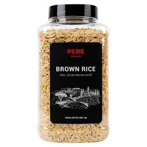 Рис нешліфований Brown Pere п/б 800г