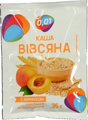 Каша вівсяна швидкого приготування 0,01 з абрикосом 35г