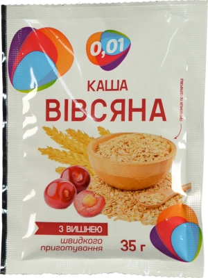 Каша вівсяна швидкого приготування 0,01 з вишнею 35г