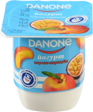 Йогурт Danone 1.2% Персик-маракуйя 115г