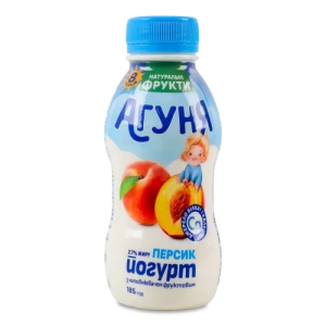 Йогурт Агуня 2.7% Персик питний 185г