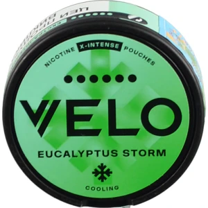 Безтютюнові подушечки Velo Eucalyptus storm екстра-інтенсивний