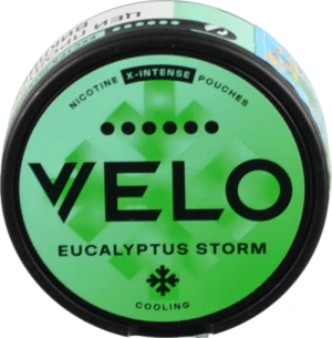 Безтютюнові подушечки Velo Eucalyptus storm екстра-інтенсивний