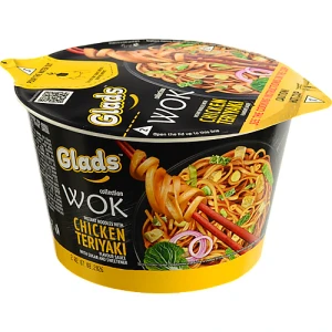 Локшина Glads Wok з куркою теріякі 95г, чаша